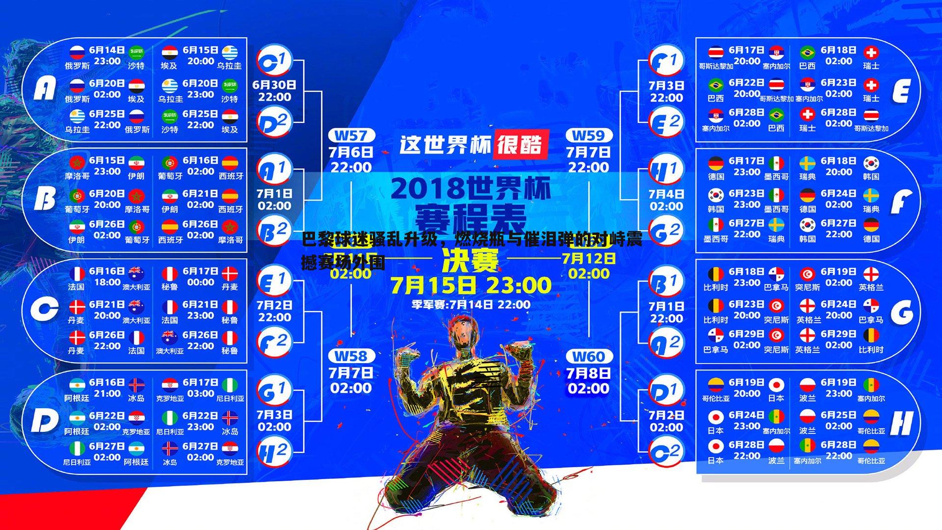 巴黎球迷骚乱升级，燃烧瓶与催泪弹的对峙震撼赛场外围